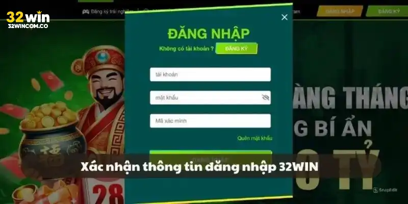 Đăng nhập tài khoản 32win
