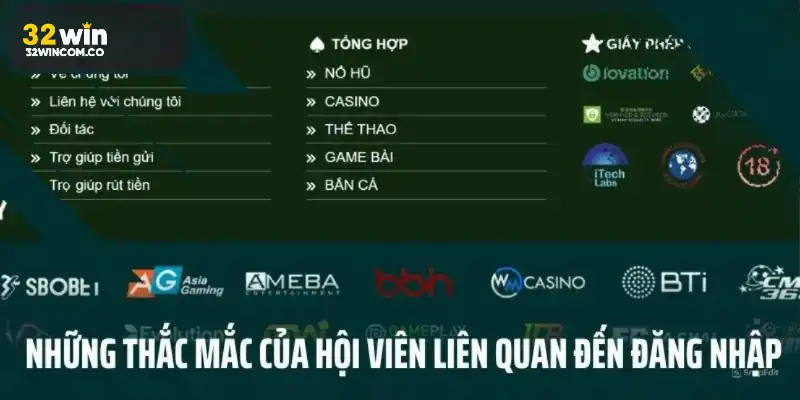 Thắc mắc hội viên khi thực hiện đăng nhập tài khoản