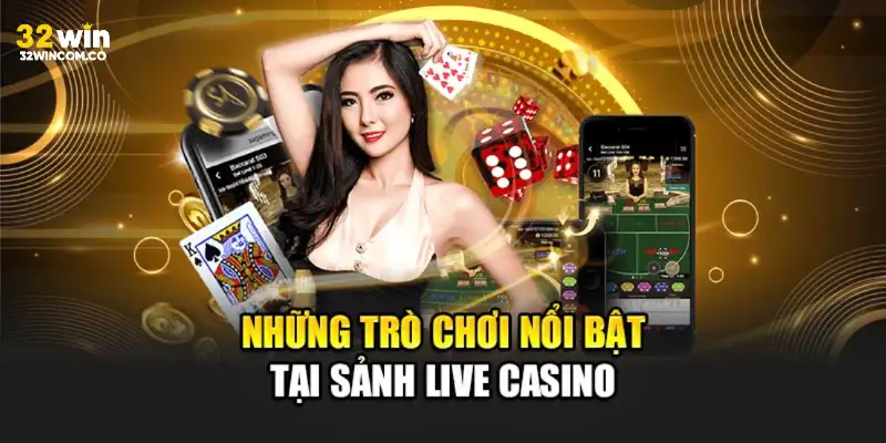 Trò chơi tại sảnh casino